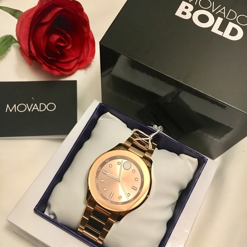 Movado Bold Rose Gold Watch
